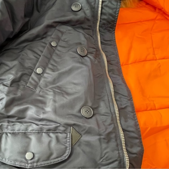 ALPHA INDUSTRIES N -3B replica blue army XL HOODED PARKA winter‎ coat - Picture 7 of 16